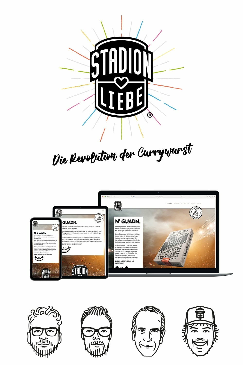 Stadionliebe Corporate Design Print und Web