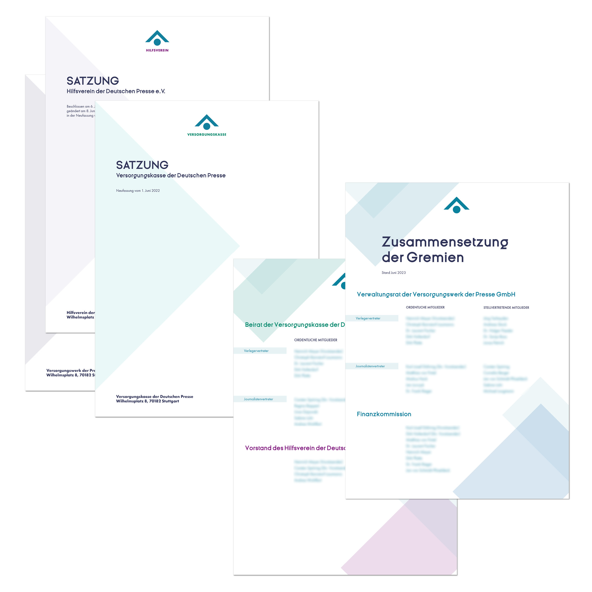 Redesign Satzungen und Dokumente Versorgungswerk der Presse