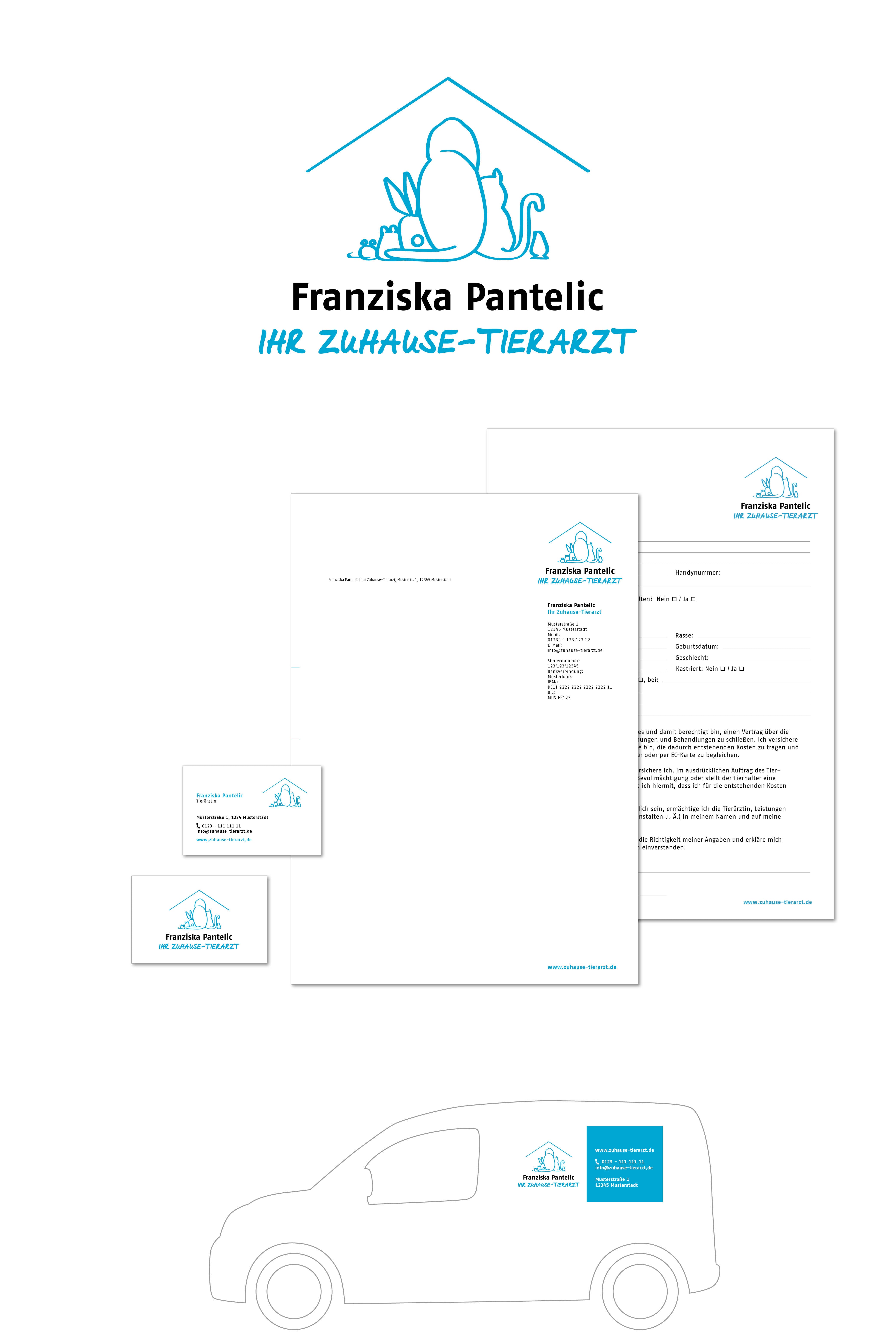 Unternehmensauftritt Corporate Design Logo Web Tierarzt