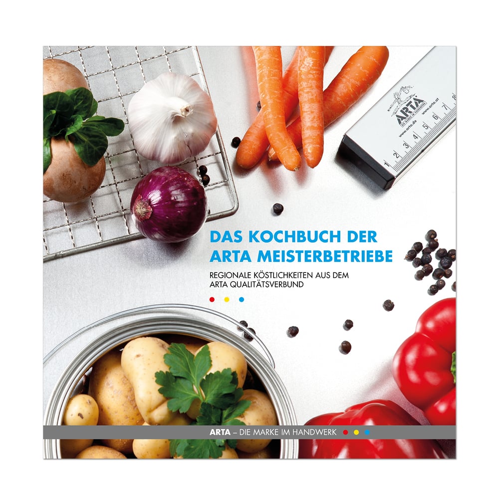 Kochbuch Design ARTA Handwerk Konzept Art Director