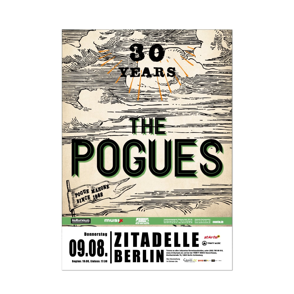 Plakate Konzerte Events Poster The Pogues